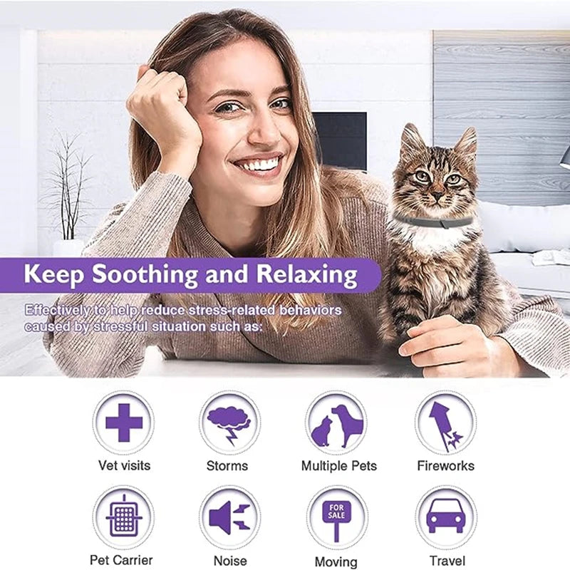 ZarpaCalm – Collar Antiestrés con Feromonas para Perros y Gatos