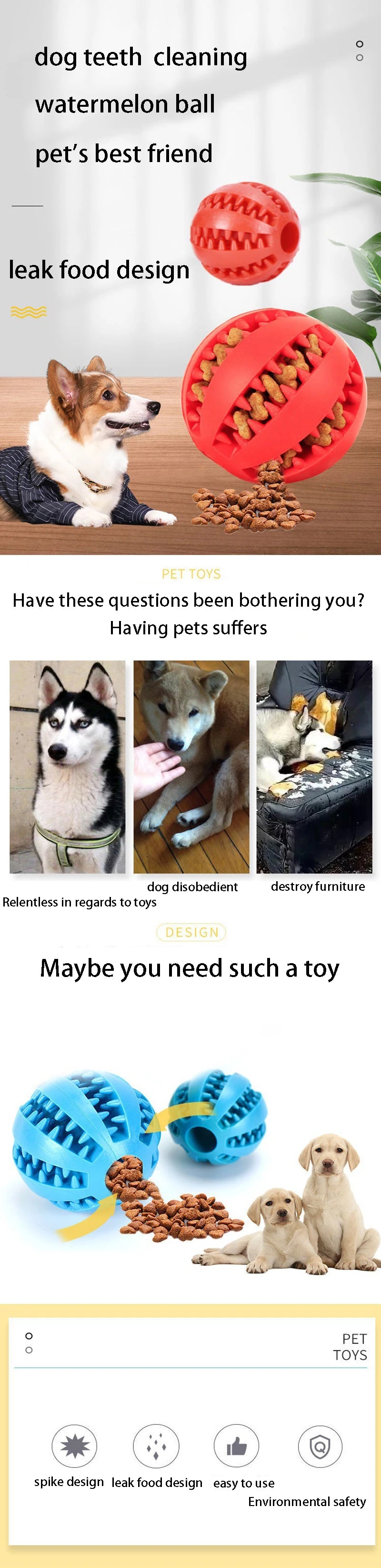 ZarpaClean Ball – Juguete Dental Interactivo para Perros