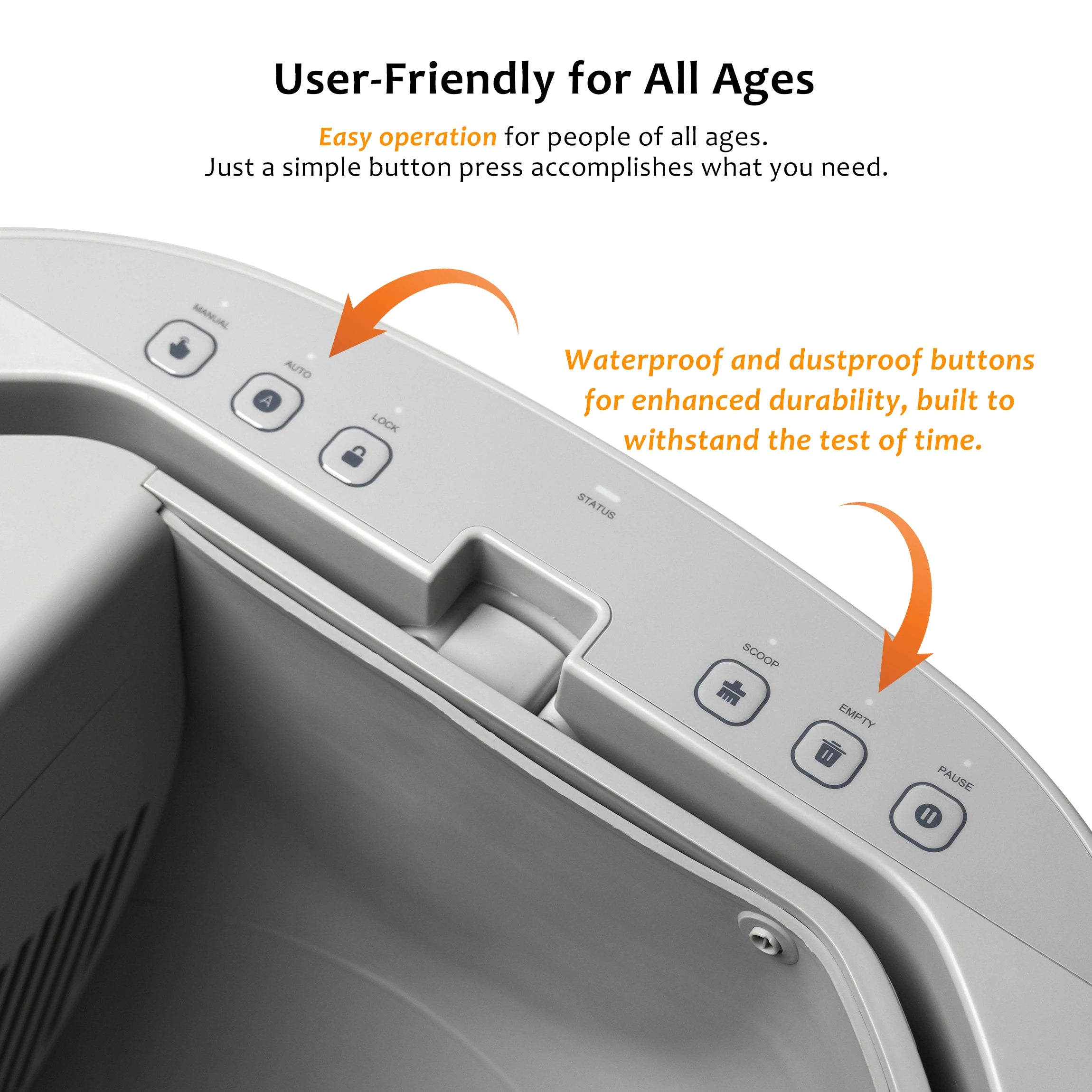 ZarpaClean Open – Arenero Inteligente Abierto para Gatos