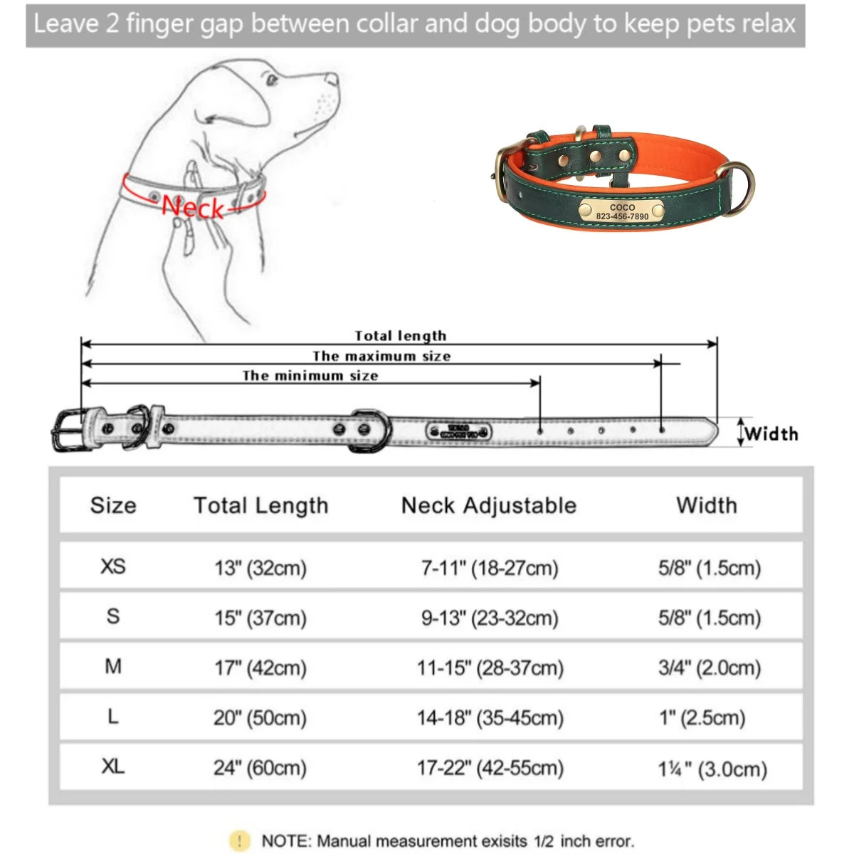 ZarpaID – Collar Personalizado de Cuero con Placa Grabada