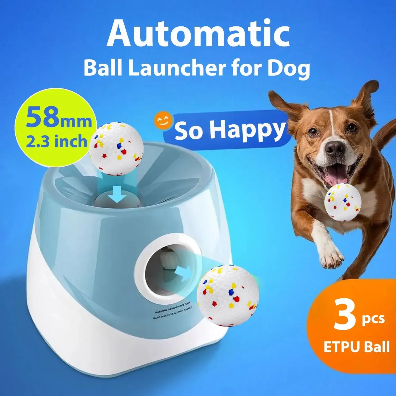 ZarpaPlay Ball Pro – Lanzador Automático de Pelotas para Perros