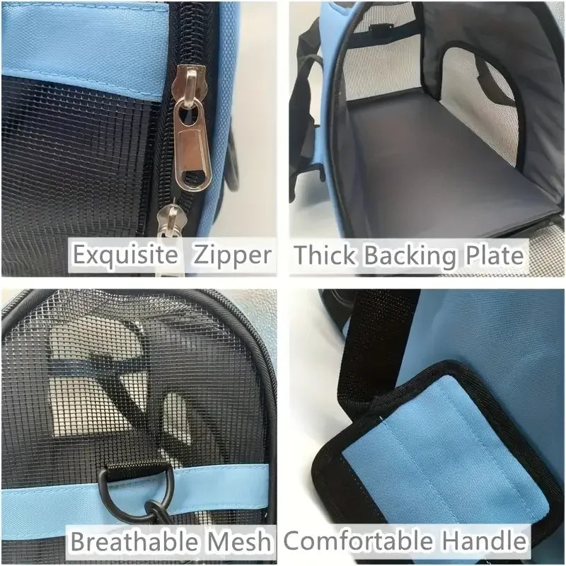 ZarpaComfort – Transportín Plegable para Mascotas
