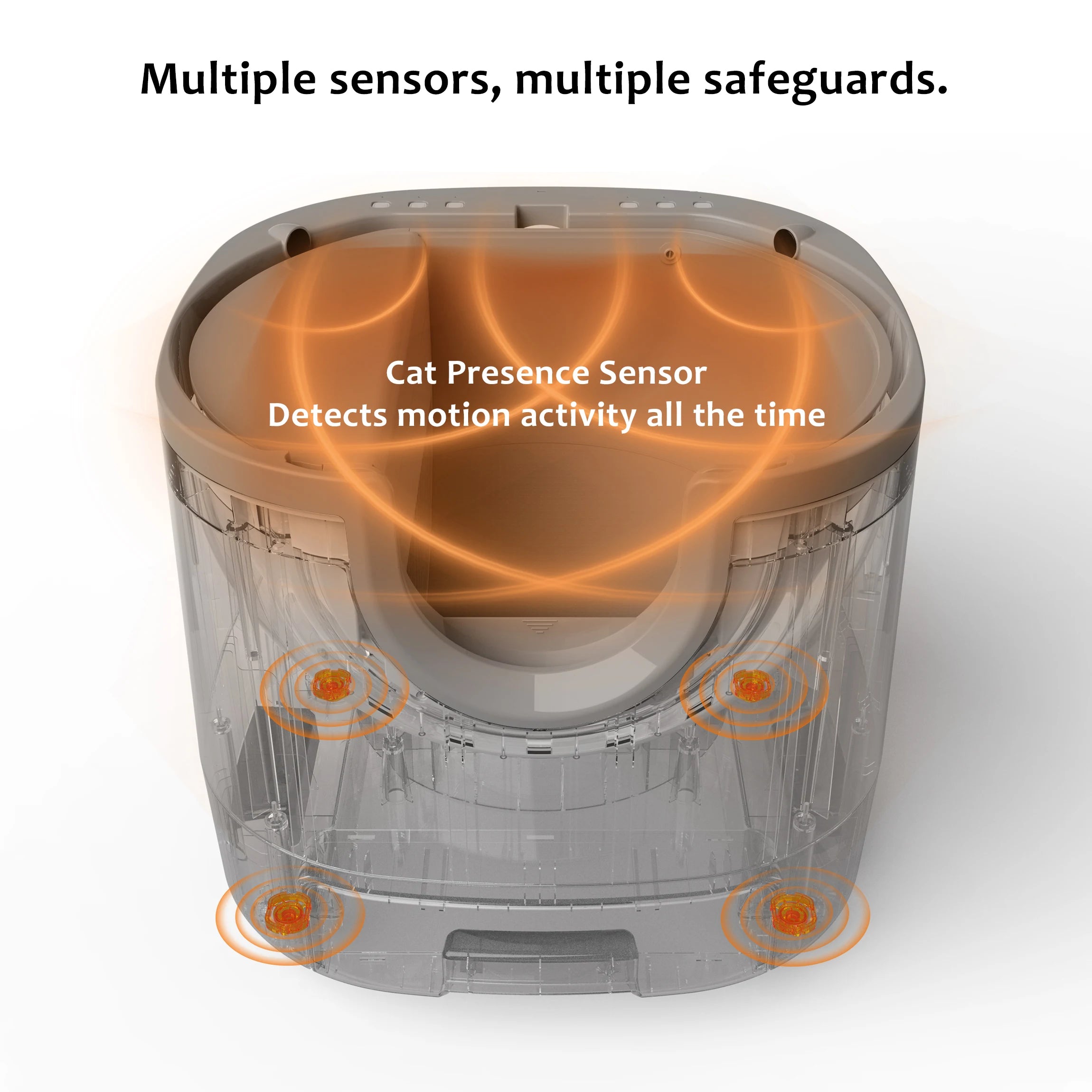 ZarpaClean Open – Arenero Inteligente Abierto para Gatos