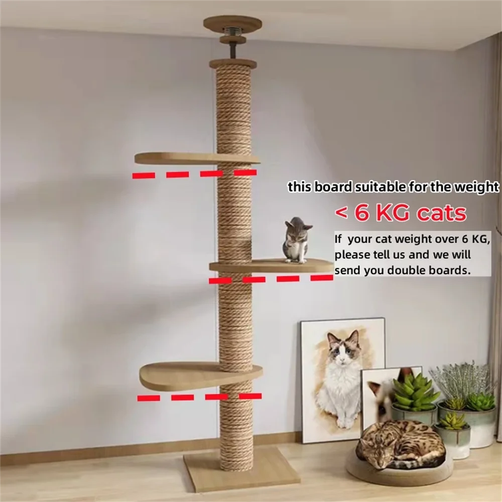 ZarpaTower– Árbol Rascador Ajustable para Gatos (de Suelo a Techo)